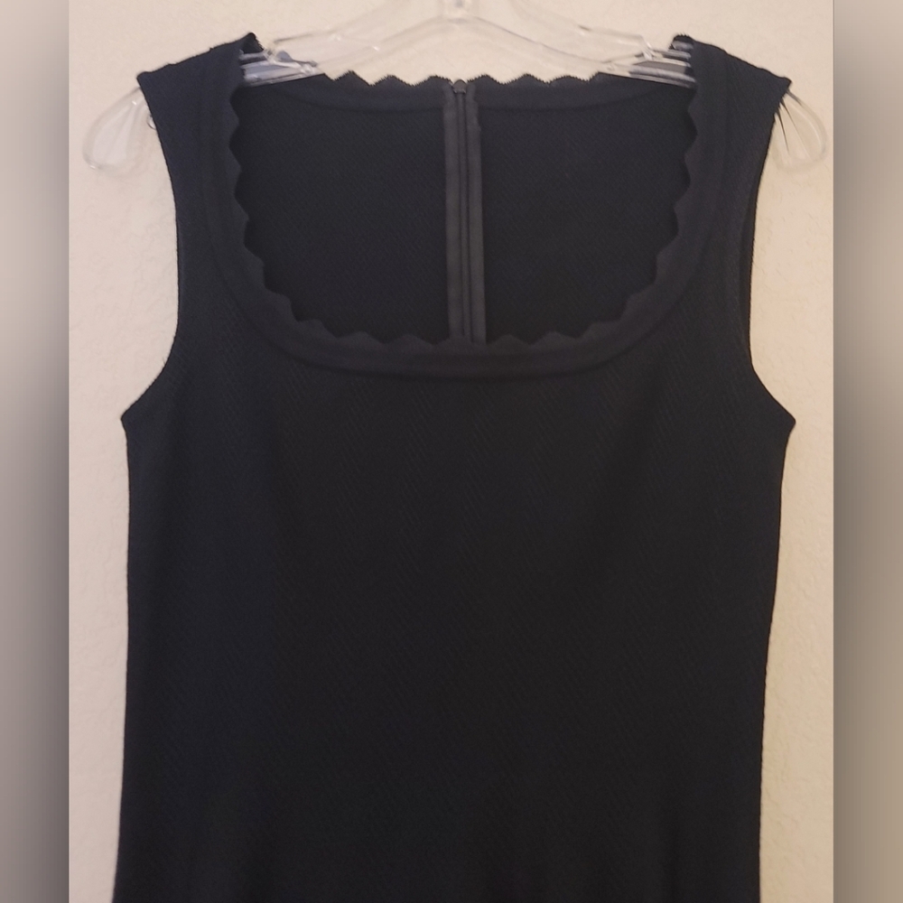 Alaia Black Scalloped Jaquard Fit And Flare Skater Dress Womens Size 42/US S - Picture 3 of 16
